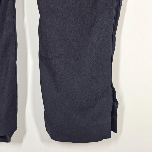 Theory Viewpine C Bergen Ankle Zip Pockets Black Pants Elastic Waist Size 0 - Picture 8 of 16
